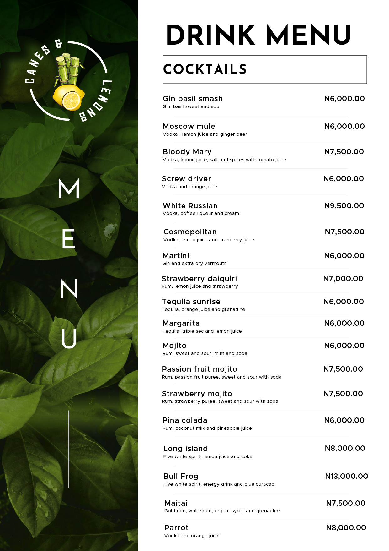 CanesandLemons Morr Foods Company